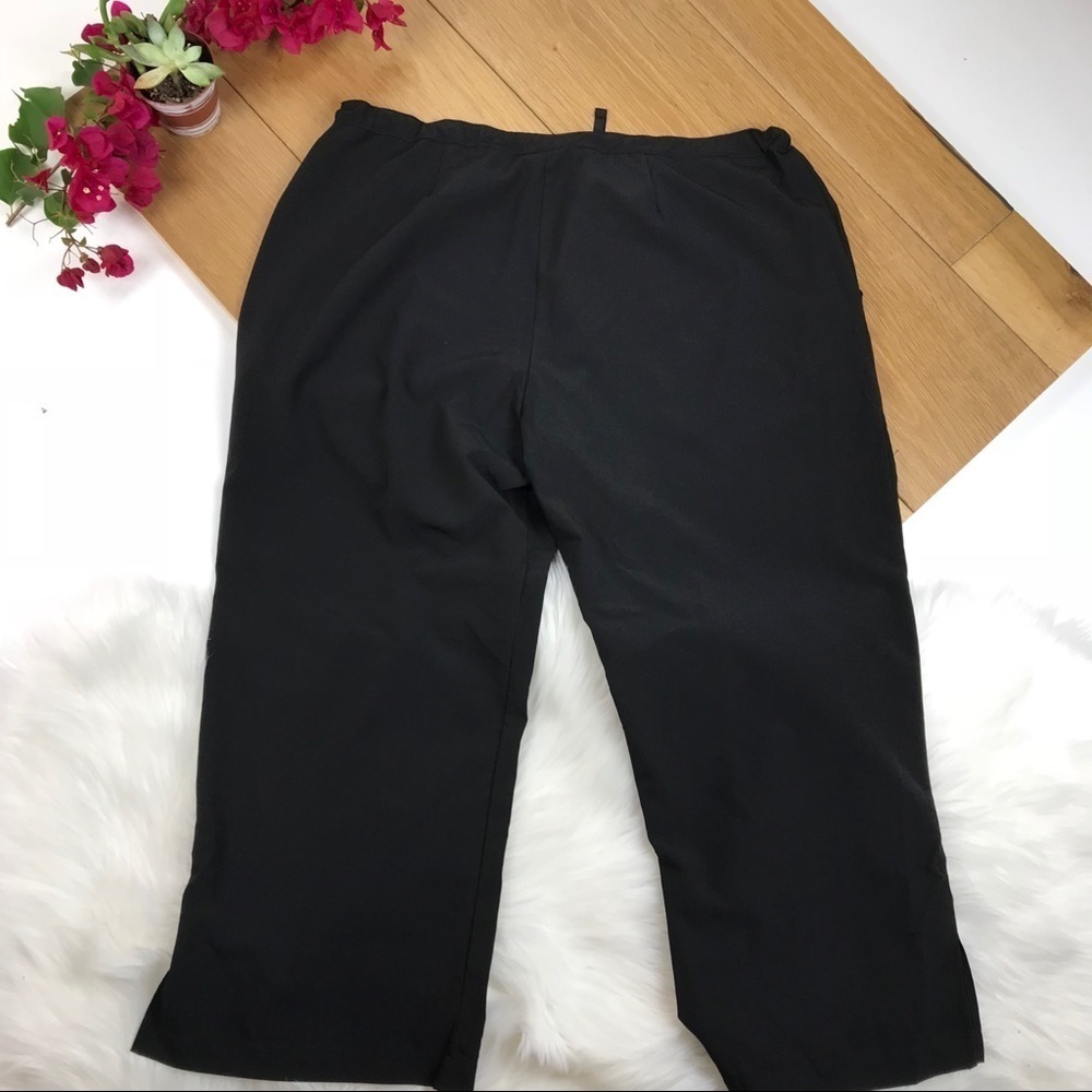 Black Lightweight Drawstring Crop Pants #616 - image 5